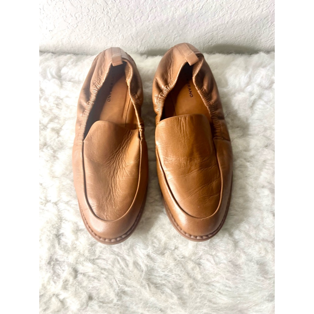 Lucky Brand LP-Maeki Brown Leather Slip-on Loafers Women Size 9.5M
